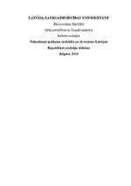 Referāts 'Nekustamā īpašuma nodoklis un tā nozīme Latvijas Republikas nodokļu sistēmā', 1.