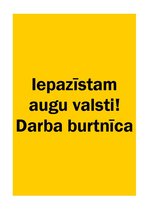 Prezentācija 'Augu pasaule, burtnīca pirmsskolai', 1.