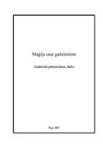 Referāts 'Maģija cauri gadsimtiem', 1.