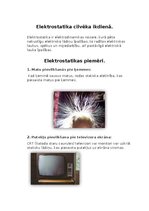 Konspekts 'Elektrostatika cilvēka ikdienā', 1.