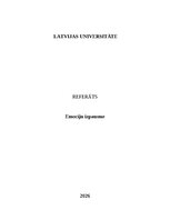 Referāts 'Emociju izpausme', 1.