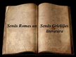 Prezentācija 'Senās Grieķijas un Senās Romas literatūra', 1.