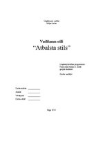 Konspekts 'Atbalsta stils', 1.