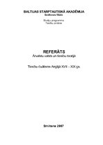 Referāts 'Tiesību duālisms Anglijā 17. - 19.gadsimtā', 1.