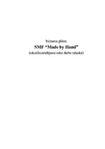 Biznesa plāns 'SMF "Made by Hand"', 1.