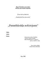 Referāts 'Pamatlīdzekļu nolietojums', 1.