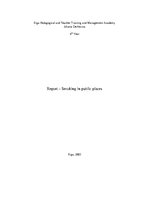 Referāts 'Smoking in Public Places', 1.