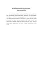 Konspekts 'Bīdermeiera stila mode', 6.