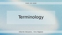 Prezentācija 'P. Faber, S. Montero-Martínez - Terminology', 1.