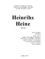 Referāts 'Heinrihs Heine', 1.