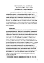 Konspekts 'Postmodernais kā modernais', 1.