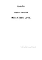 Konspekts 'Mežsaimnniecība Latvijā', 1.