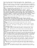 Eseja 'The Perfect World', 1.