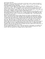 Eseja 'Instructions for how to Cast a Fly Fishing Rod', 1.