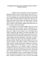 Eseja 'Vai pedagoģiskās attieksmes humanizācija un demokrātiskuma principu ievērošana i', 1.
