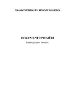 Paraugs 'Lietvedība', 1.