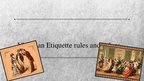 Prezentācija 'Victorian Era etiquette and values', 1.