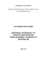 Diplomdarbs 'Dzīvokļu īpašnieku un nekustamā īpašuma pārvaldnieku tiesības un pienākumi', 1.