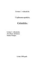 Referāts 'Uzņēmuma "Grindex" apraksts', 1.