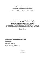 Konspekts 'No grauzējiem aizsargājošas siltumizolācijas materiālu piedevas patents', 1.