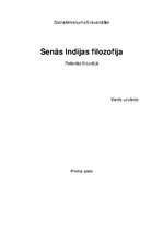 Referāts 'Senās Indijas filosofija', 1.