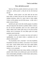 Eseja 'Mans ceļš kultūras pasaulē', 1.