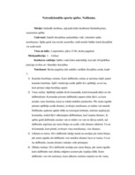 Konspekts 'Netradicionālās sporta spēles. Nolikums', 1.