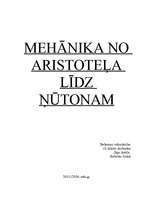 Referāts 'Mehānika no Aristoteļa līdz Ņūtonam', 1.