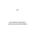 Referāts 'Finanšu drošība kā nacionālās drošības elements: Latvijas situācija 2005.gada sā', 1.
