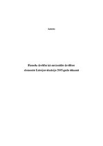 Referāts 'Finanšu drošība kā nacionālās drošības elements: Latvijas situācija 2005.gada sā', 1.