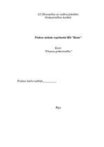 Prakses atskaite 'Prakses atskaite uzņēmumā SIA "Kante"', 1.