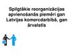 Prezentācija 'Spilgtākie reorganizācijas apvienošanās piemēri Latvijas komercdarbībā un ārvals', 1.