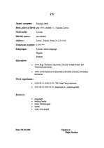 Paraugs 'Curriculum Vitae ', 1.