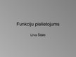 Prezentācija 'Funkciju pielietojums', 1.