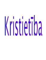 Referāts 'Kristietība', 1.