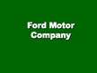 Prezentācija 'Ford Motor Company', 1.