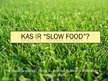 Referāts 'Projekta darbs - kas ir "slow food"', 28.