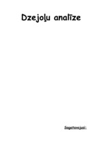 Konspekts 'Bērnu dzejoļu analīze un to izmantošana pedagoģiskajā procesā', 1.