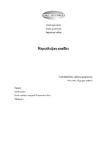 Referāts 'Reputācijas analīze par diviem konkurējošiem uzņēmumiem SIA "Fazer" un SIA "Orkl', 1.