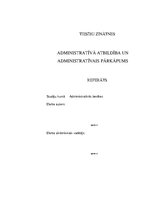 Referāts 'Administratīvā atbildība un administratīvais pārkāpums', 1.