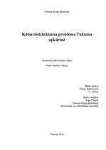 Referāts 'Kūlas dedzināšanas problēma Tukumā', 1.