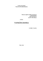 Referāts 'Vatikāna banka', 1.