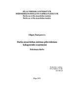 Diplomdarbs 'Darba aizsardzības sistēmas pilnveidošana kokapstrādes uzņēmumā', 1.