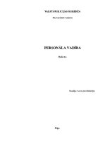 Referāts 'Personāla vadība', 1.