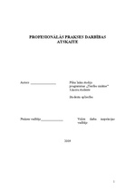 Prakses atskaite 'Valsts darba inspekcija', 1.