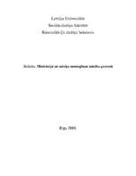 Referāts 'Motivācija mācību procesā', 1.