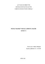 Konspekts 'Filmas "Daisies" vizuālo aspektu analīze', 1.