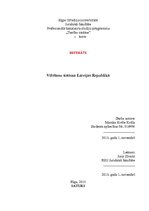 Referāts 'Vēlēšanu sistēma Latvijas Republikā', 1.