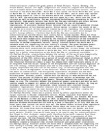 Eseja 'World War One was Inevitable', 1.