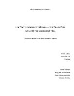 Referāts 'Locītavu endoprotezēšana - cilvēka dzīves kvalitātes nodrošinātāja', 1.